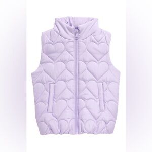 Tucker + Tate Toddler Girl Purple Quilted Vest 3T‎ Hearts Valentines Day Spring